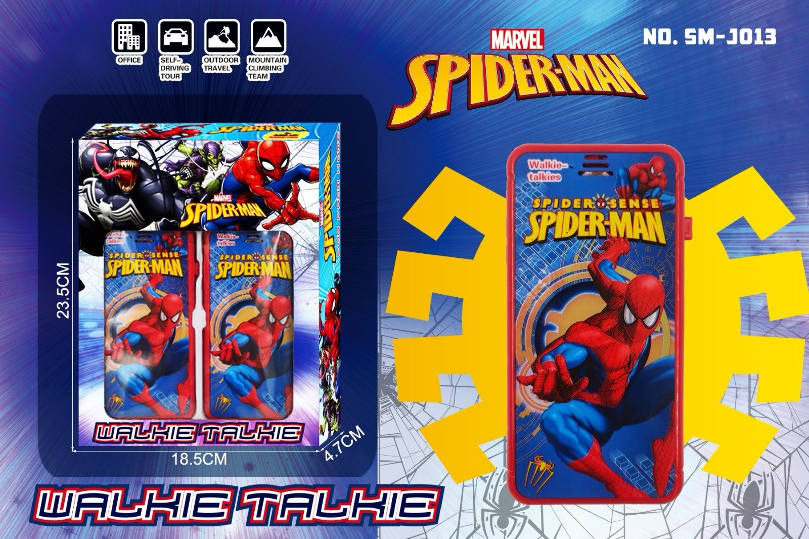 05d7e26e-e1cf-43fe-965a-a4b943557bd2 WALKIE TALKIE SPIDERMAN - Imagen 1