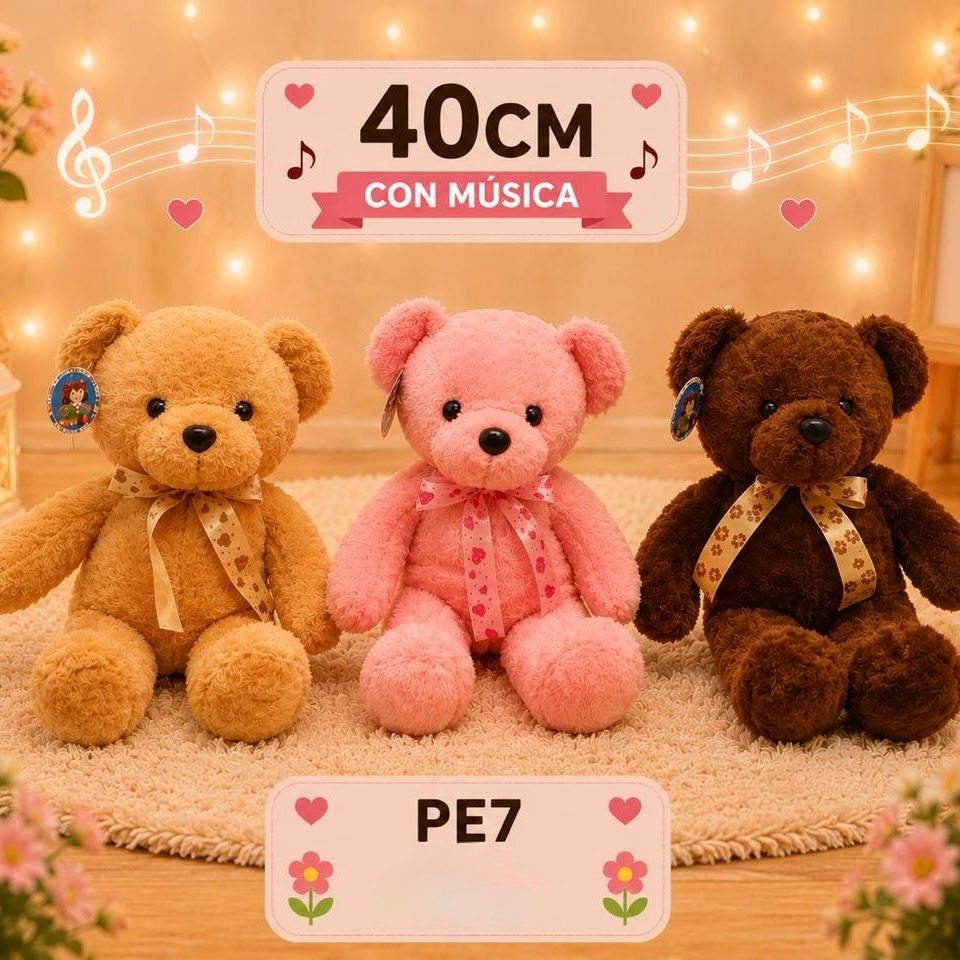 34e06189-79ef-40d9-88b6-7bee13f32bb9 PELUCHE OSO C/ MOÑO (40cm) - Imagen 1