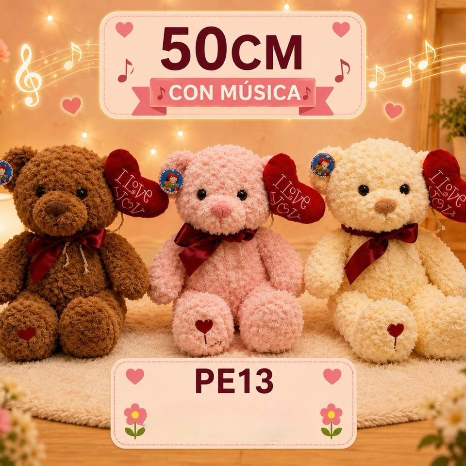 img_9113-2 PELUCHE OSO C/ MOÑO (50cm) - Imagen 1
