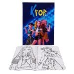 CUADERNO P/PINTAR K-POP C/ADHESIVO