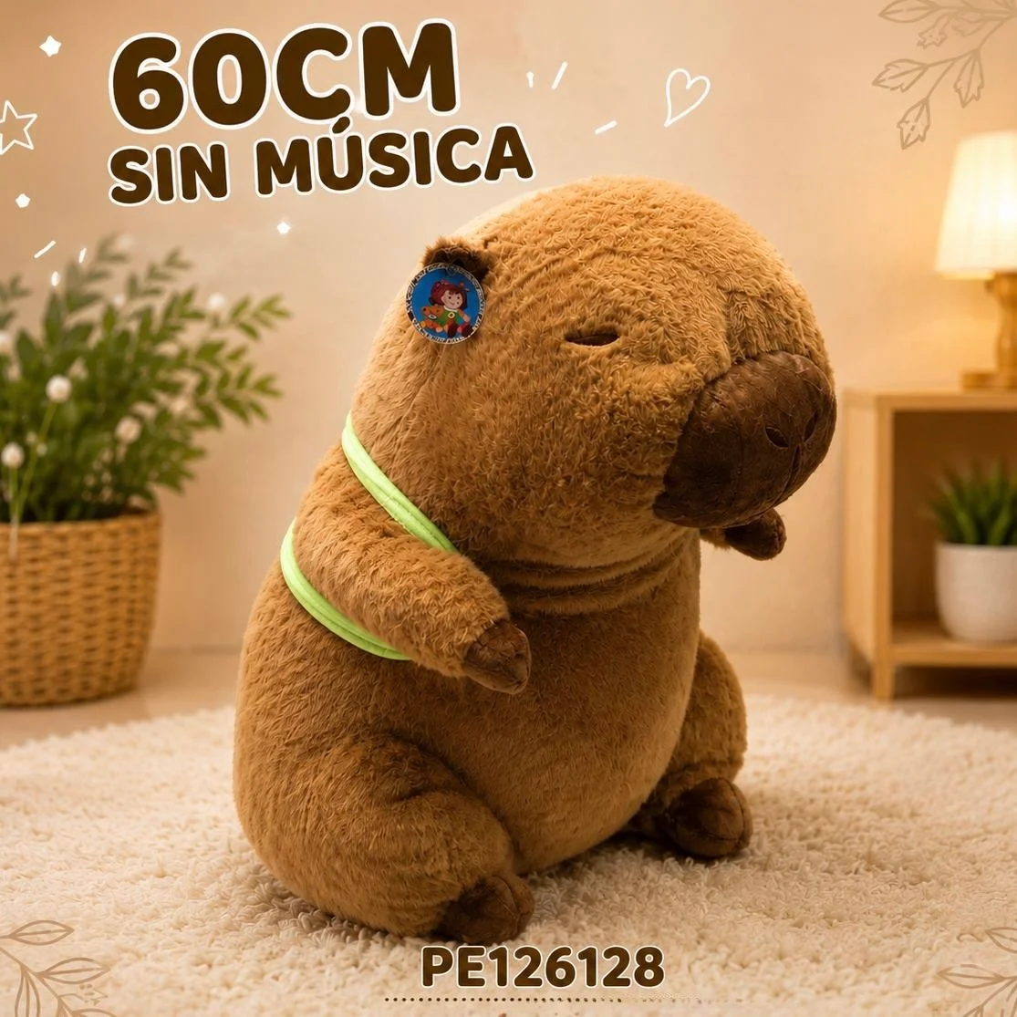 A215-PE126128 PELUCHE CAPIBARA 60CM - Imagen 1