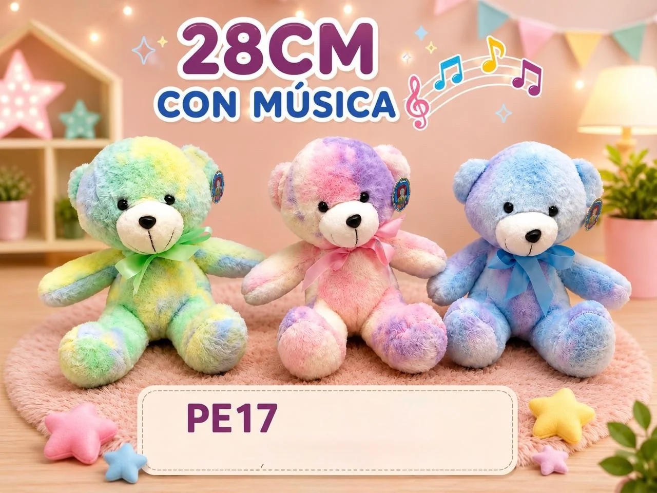 A215-PE17 PELUCHE OSO (28CM) - Imagen 1