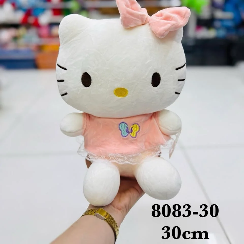 UNO-8083-30 PELUCHE HELLO KITTY VESTIDO (30cm) - Imagen 1